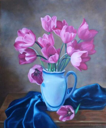 Tulips Original still life floral painting of Tulips. Stunning art for your home or a great gift idea for someone special