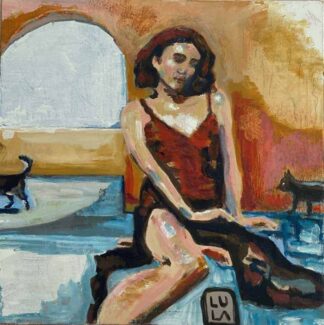 Original colourful figurative art. Painting for sale in online gallery. Browse a large selection of art here today.