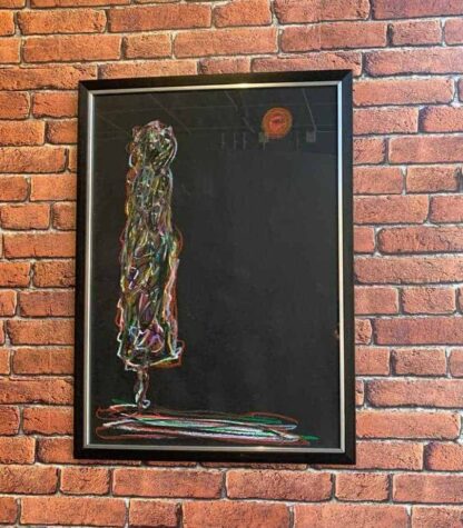 It's Just Me Abstract Figurative  painting by Irish artist Kevin Sharkey.