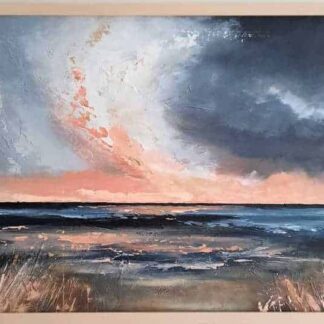 Dramatic Seascape Painting for sale - A New Dawn by Gaëlle Robert