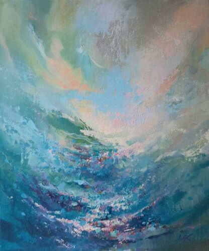 Original abstract seascape painting for sale in online gallery. Browse a large selection of art for sale here