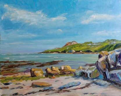 Original Irish art by Irish artist John Maguire. Painting of Howth Co.Dublin. Stunning seascape art for your home or gift idea