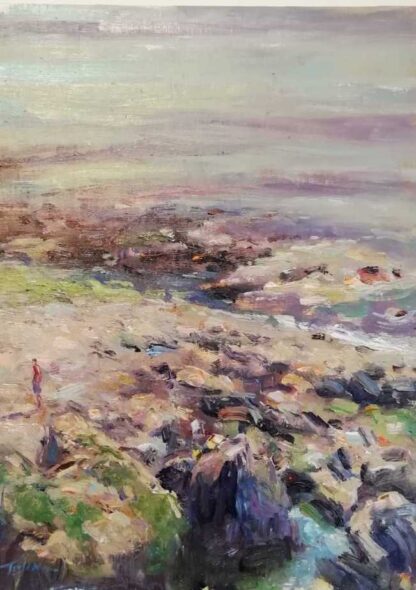 Original Irish art by Irish artist Norman Teeling. Painting of Howth. Browse a large selection of his work in online gallery art4you.ie