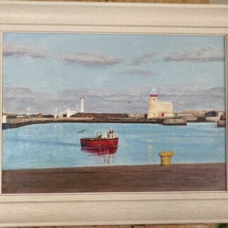 Fishing at howth Original seascape painting of Howth Co.Dublin. Irish art by Irish artist for sale in online gallery. Stunning affordable art for your home