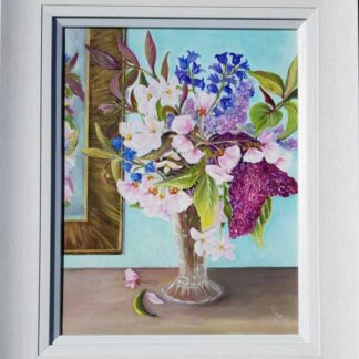 Original floral painting for sale in online gallery by Irish artist. Stunning art for your home or a great gift idea