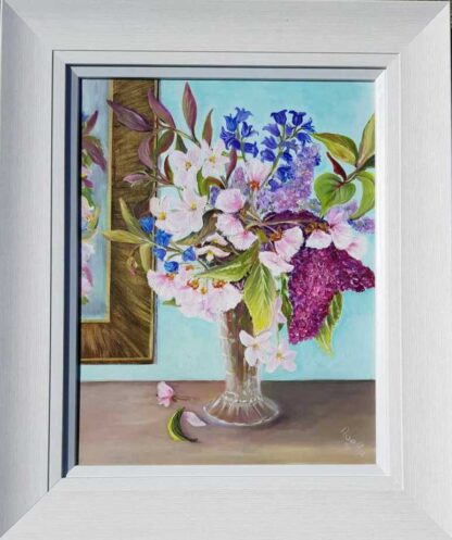 Original floral painting for sale in online gallery by Irish artist. Stunning art for your home or a great gift idea