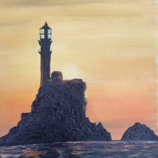 Original painting of Fastnet Lighthouse for sale by Irish artist in online gallery. Browse a large selection of art for sale here