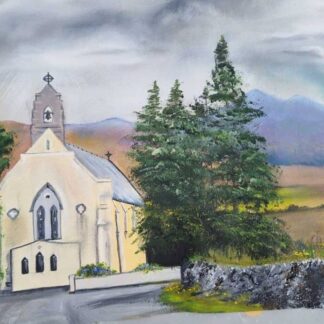 Original painting for sale in online gallery. St. Marys church Beaufort. Browse a huge variety of art for sale here