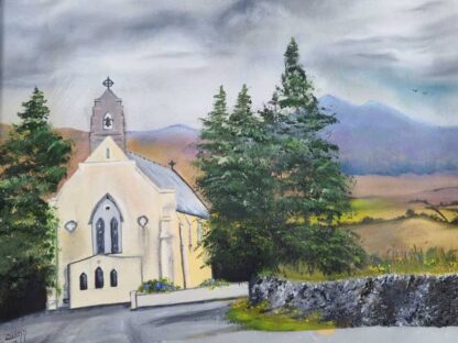 Original painting for sale in online gallery. St. Marys church Beaufort. Browse a huge variety of art for sale here