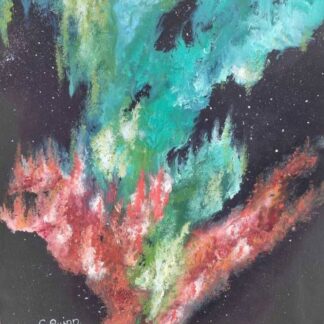 Starburst Nebula Abstract painting for sale in online gallery. Paintings for sale in online gallery by Irish artists, take a look today