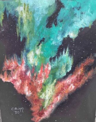 Starburst Nebula Abstract painting for sale in online gallery. Paintings for sale in online gallery by Irish artists, take a look today