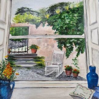 View from a Window Paintings for sale in online gallery. Gift ideas, art for your home, original art, Irish artist, Christmas shopping, the gift that lasts