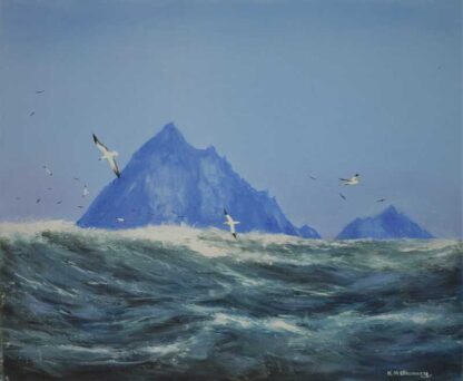 Original seascape painting of Skelligs Co.Kerry. Irish art by Irish artist. Browse a huge selection of wall art for your home