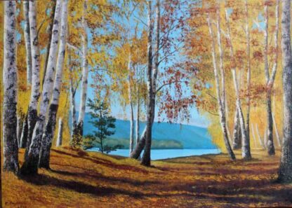 Original landscape painting during Autumn for sale. Stunning quality art for your home. Browse a huge variety of art for sale here