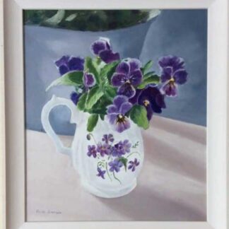 Original floral painting for sale in online gallery by Irish artist. Would make a lovely gift idea and would suit any room