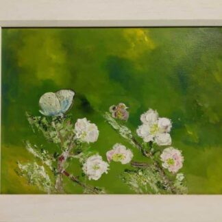 Original floral painting for sale in online gallery. Art for the home, framed and ready to hang. Irish artist