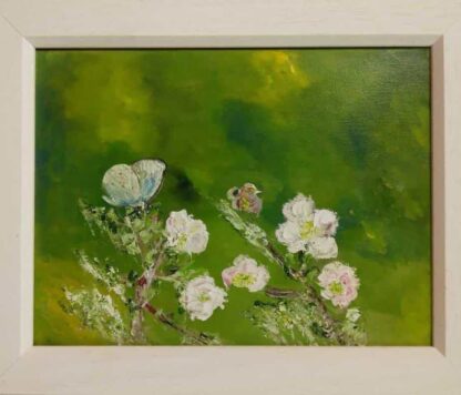 Original floral painting for sale in online gallery. Art for the home, framed and ready to hang. Irish artist