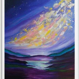 Original art for sale in online gallery. Abstract, seascape, landscape painting. Beautiful calm and mesmerizing art to study