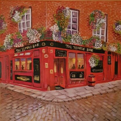 Original painting of Temple Bar pub for sale by Irish artist for sale in online gallery. Browse a huge selection of art here