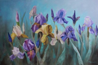 Original floral art for sale in online gallery. Stunning gift idea, art for the home or office. Quality art