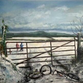 Original snowy landscape painting by Irish artist for sale in online gallery. Browse a huge selection of art here