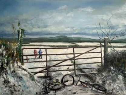 Original snowy landscape painting by Irish artist for sale in online gallery. Browse a huge selection of art here