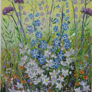 Original floral painting for sale in online gallery. Beautiful art for the home to suit any room. Free worldwide delivery.