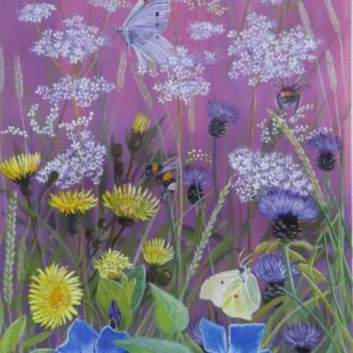 Original floral painting for sale in online gallery by Irish artist. Beautiful art for your home. Homemade gifts. Support Irish artists