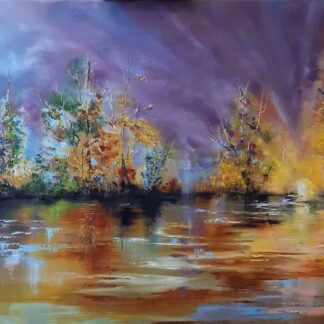 Moments Abstract landscape Painting