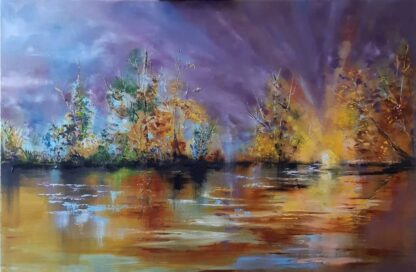 Moments Abstract landscape Painting