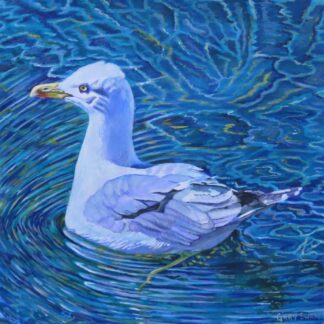 Original painting of a Herring Gull. Stunning art for the home, office or shop. Wonderful gift ideas for any occasion