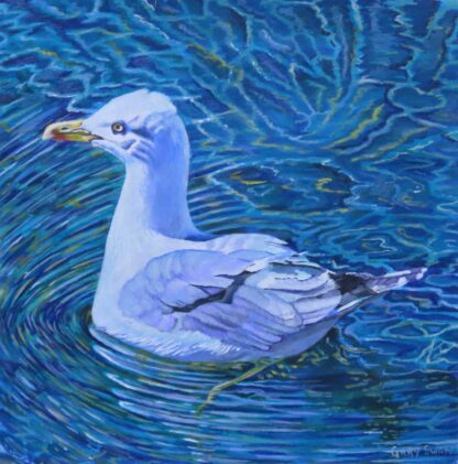 Original painting of a Herring Gull. Stunning art for the home, office or shop. Wonderful gift ideas for any occasion