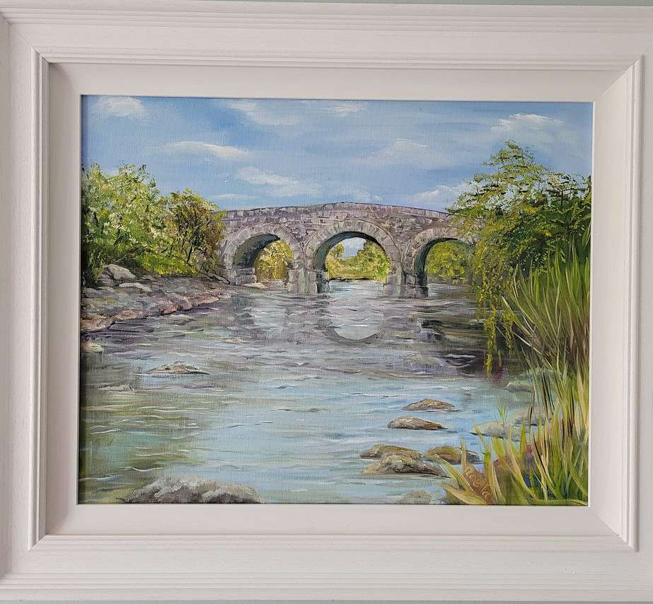 Original Oil On Canvas Painting Depicting A Typical Stone Bridge This   1e3a1d4b31405f86ecf304cc2492388d 20220518 135455 1000x853 