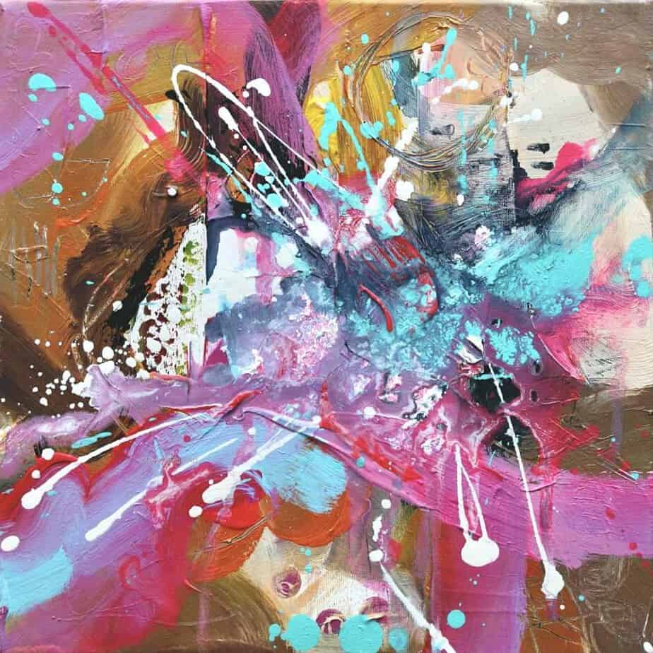 abstract art, modern art, contemporary Irish art, pink, art for modern