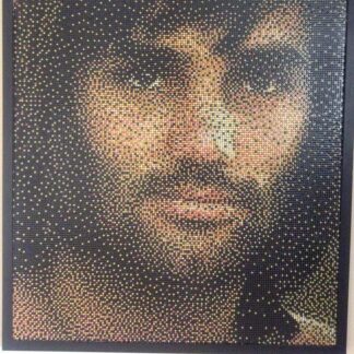 Painting of George Best - Created with over 30,000 beads in resin. Check out more of these paintings for sale on art4you.ie