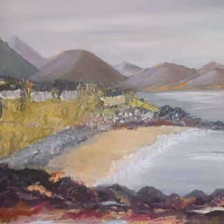 Beach at Devlin -   original oil painting of the beach at Devlin Louisburg Co. Mayo for sale on art4you.ie online art gallery