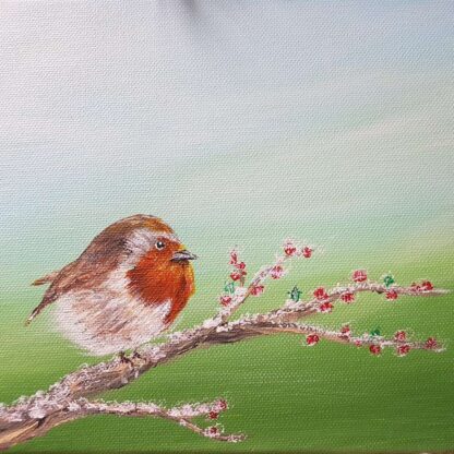 Painting of a robin - check out our range of bird painting for sale on Ireland's online art gallery art4you.ie