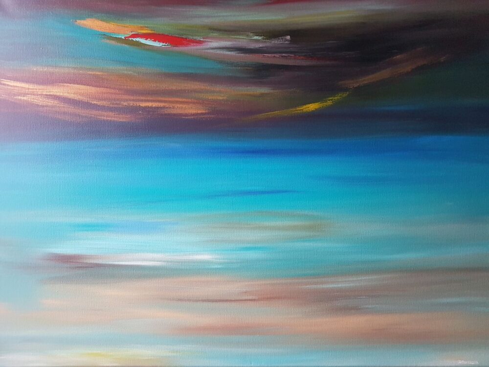 Original irish painting of seascape inspired by love of the sea