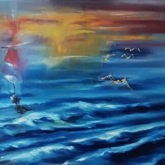 Original Abstract Seascape Painting for Sale on Ireland's online art gallery art4you.ie Irish art and paintings for sale