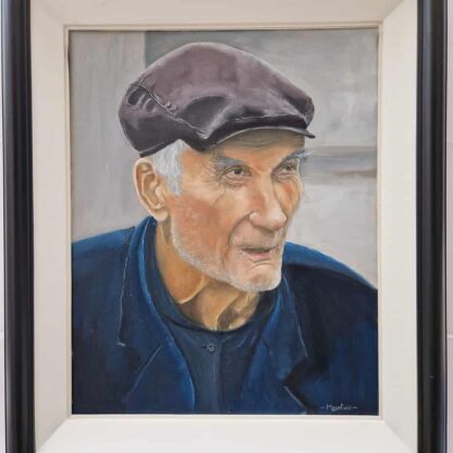 Figurative painting of a West of Ireland Farmer. Check out our large selection of art for sale by Irish artist on art4you.ie