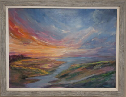 Sunset in Co. Kerry oil painting by Irish artist David McCormack. Check out more of his art for sale on art4you.ie