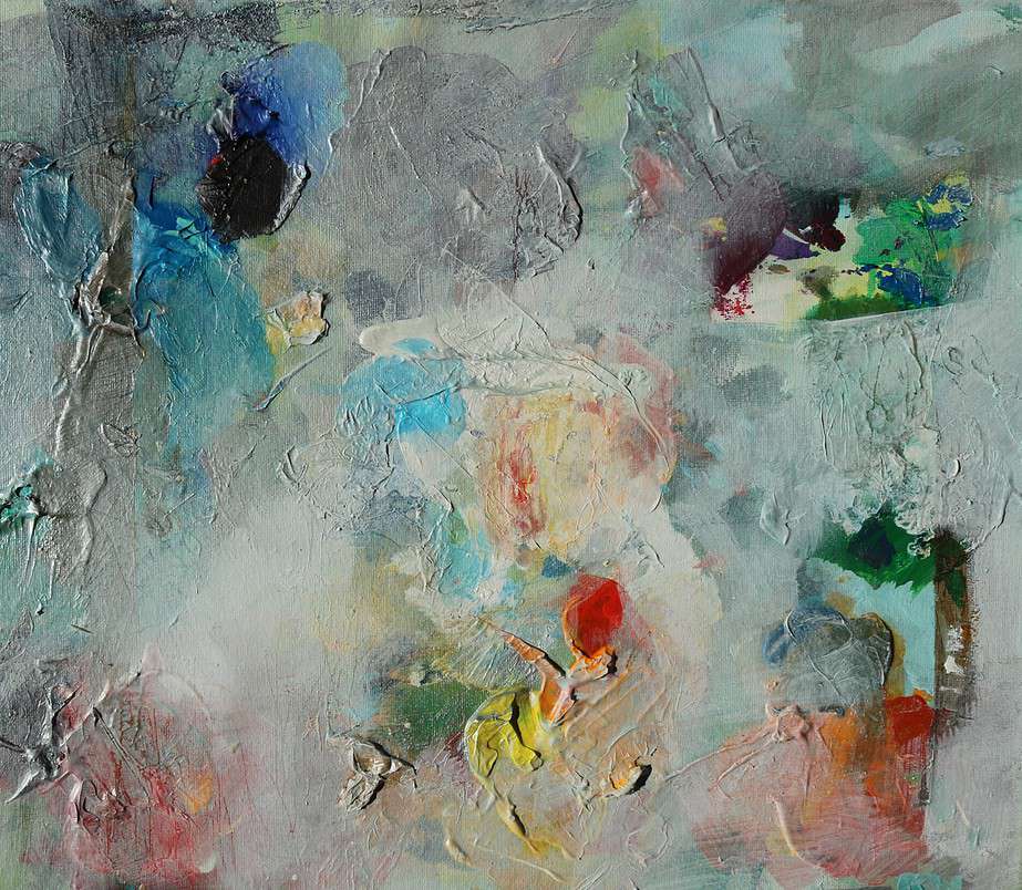 Acrylic painting on stretched canvas