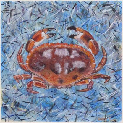 Abstract painting of a crab for sale. Check out our large selection of animal paintings for sale in Ireland