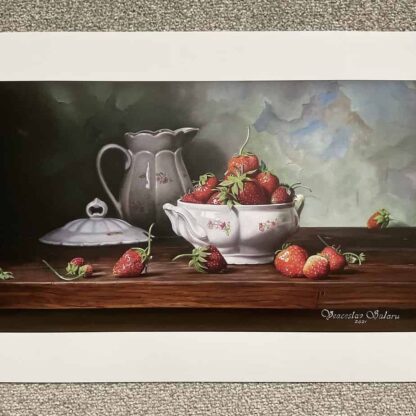 Shiny red strawberries oil painting print. Check out our large selection of prints of Shiny red strawberries oil painting print. Check out our large selection of prints of original paintings for sale paintings for sale