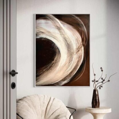 Original Abstract painting of a universe , Acrylic on canvas framed. Check all our abstract paintings for sale