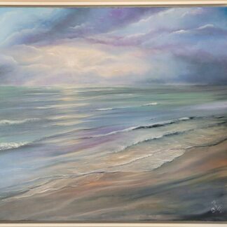 Dramatic Irish sea / sky scape Painting on the East coast of Ireland. It reminds us of the wonders of nature