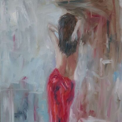 Figurative painting oil on board - Nude Painting