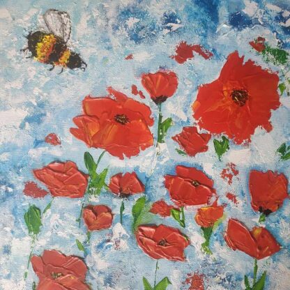 Original acrylic painting of poppies for sale. Check our large selection of art for sale with delivery to your door