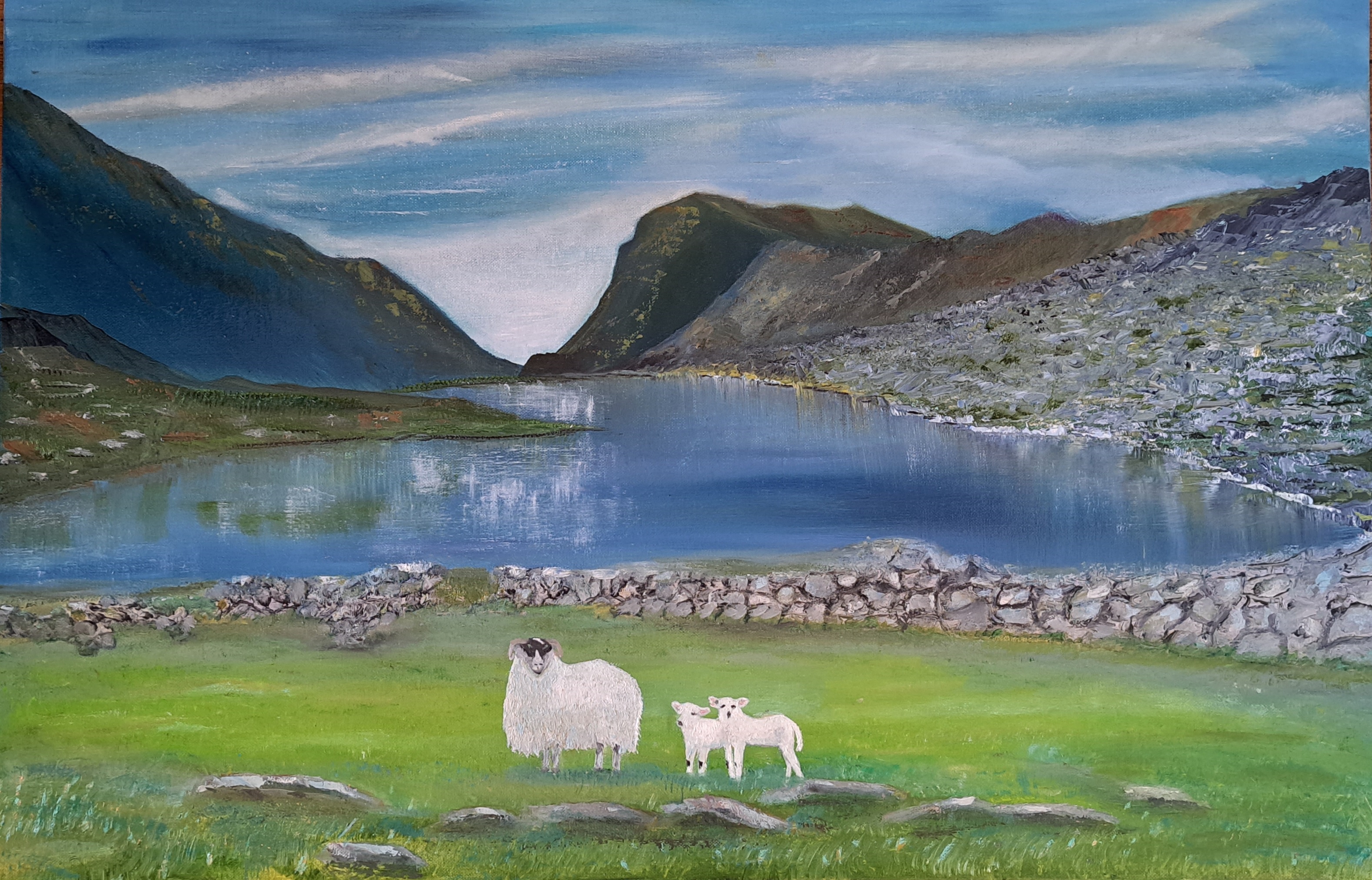 Painting of the Gap of Dunloe in Kerry for sale. A stunning depiction of this iconic Irish landscape