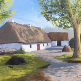 Painting of Cottages at Bunratty is a celebration of the beauty of Ireland. A perfect gift for the art lover in your life.